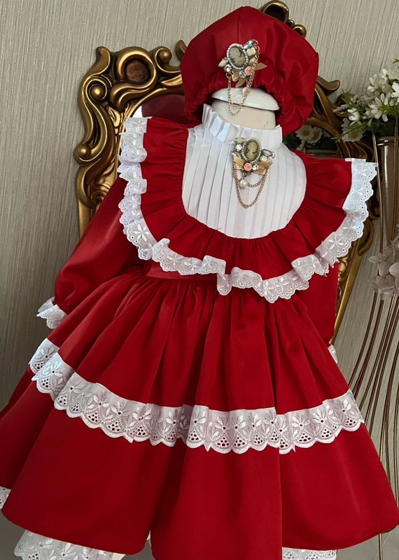 Baby Girl Victorian Christmas Holiday Dress, Baby Puffy Dress, 1st Birthday  Dress for Toddler, Unique Toddler Party Dress - Etsy
