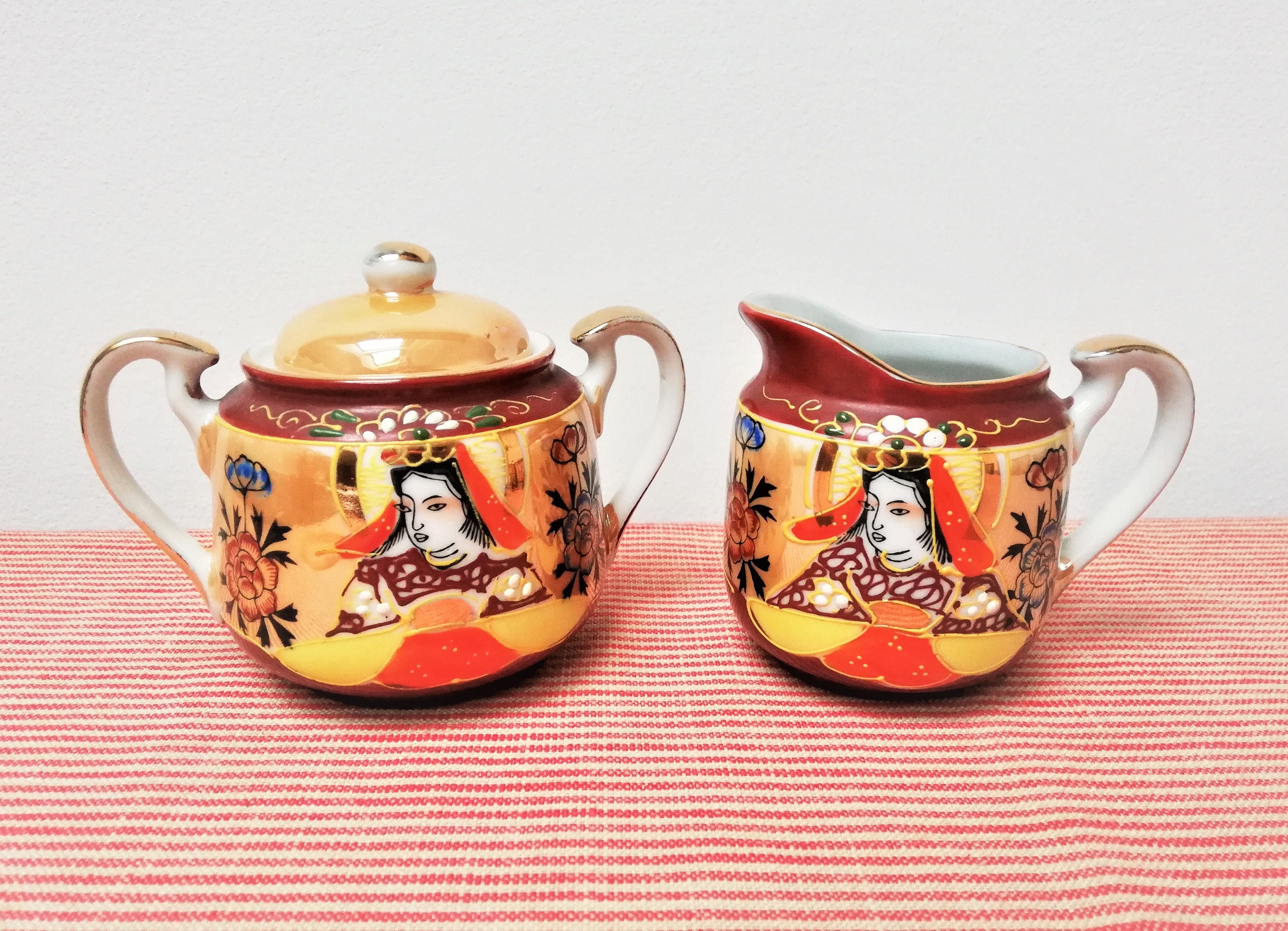 茶入れ  祖母懐（そぼかい）高さ約6.5cm ヴィンテージ Vintage Japanese Genuine Samurai China Tea/coffee Set - Etsy