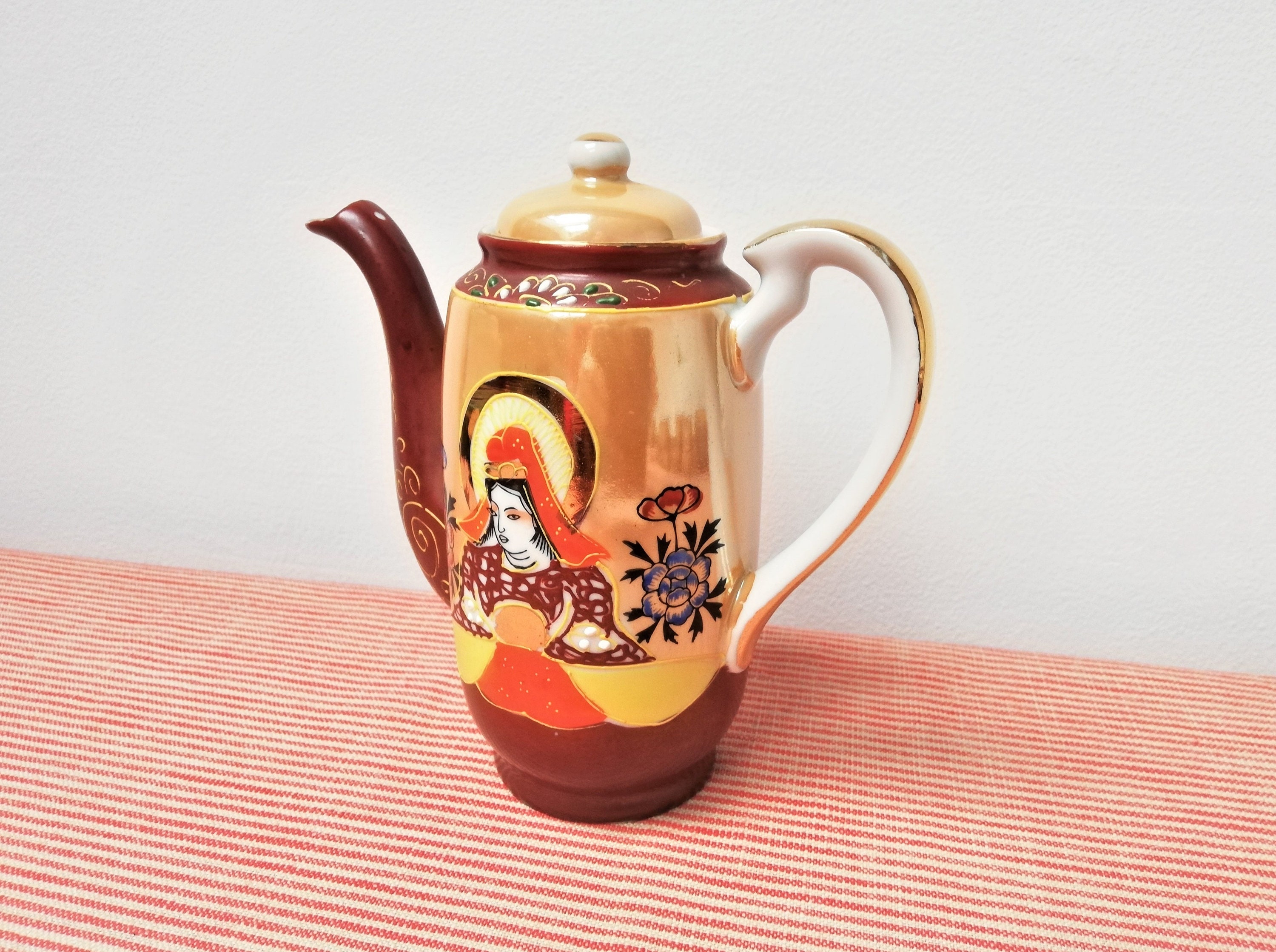 茶入れ  祖母懐（そぼかい）高さ約6.5cm ヴィンテージ Vintage Japanese Genuine Samurai China Tea/coffee Set - Etsy