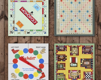 Board Game Coasters - Game Room - 4x4  Wooden high gloss drink coasters, lightweight and UNBREAKABLE !