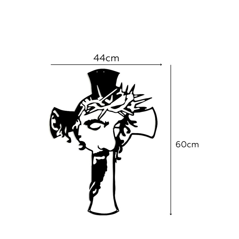 Jesus Christ Metal Wall Art, Jesus Cross Wall Hangings, Religious Home