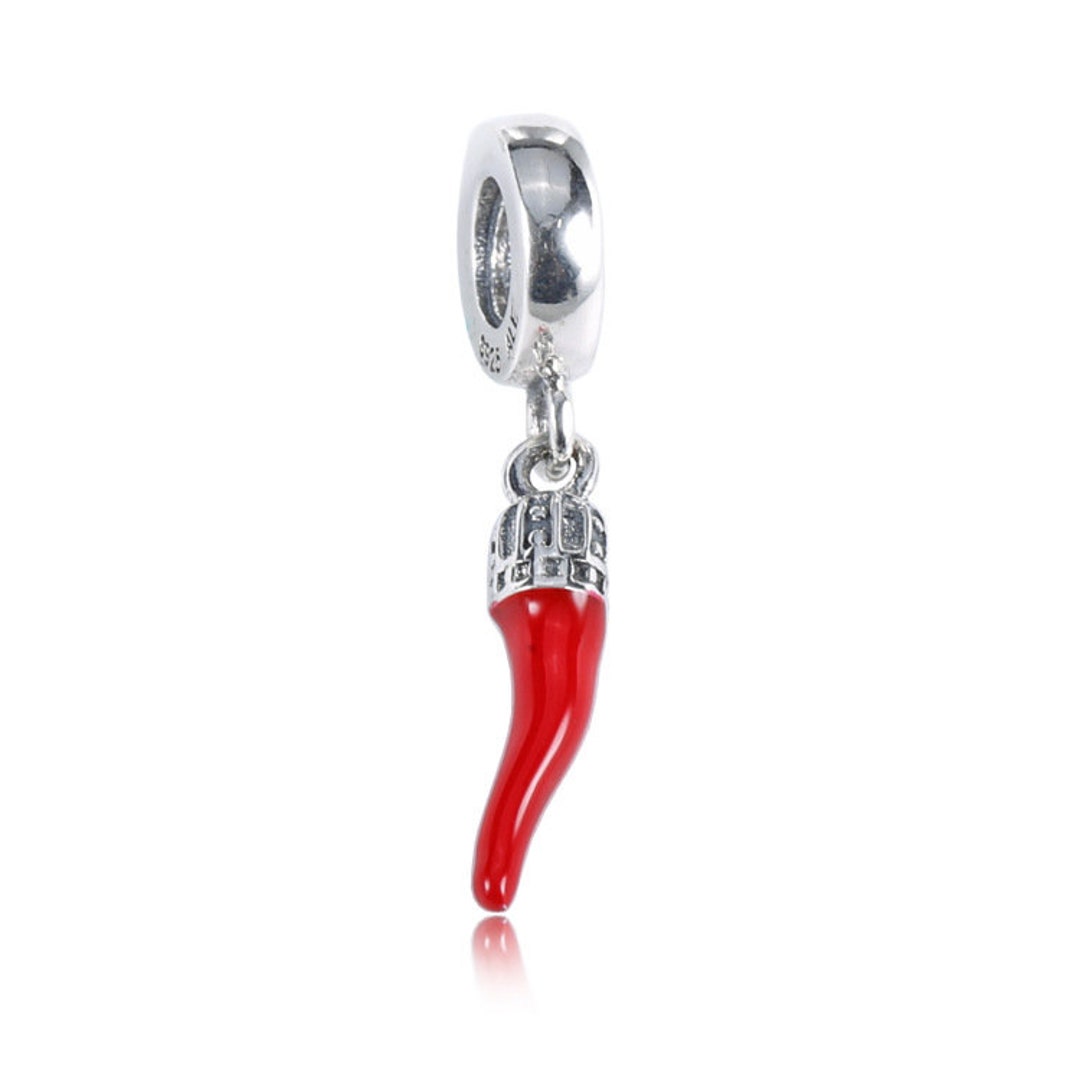 Pandora Red Chili Pepper Charm 925 Sterling Silver Dangle Etsy