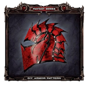 Easy Fantasy Helmet Pattern & Tutorial, Prince Armor Pdf Pattern, Leather Armor Pattern, Medieval Helmet Armor Tutorials, Larp Helmet