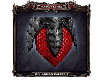 Fantasy Scale Skirting Armor Pattern Pdf Download, Leather Armor Pattern Tutorial, How to Make Scale Leather Pattern, Cosplay Patterns