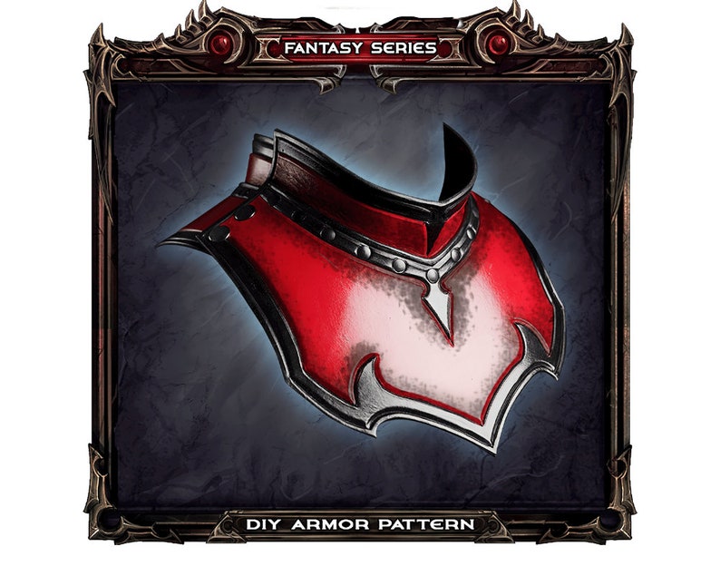 Fantasy Pattern Pdf and Tutorial Leather Neck Armor Etsy