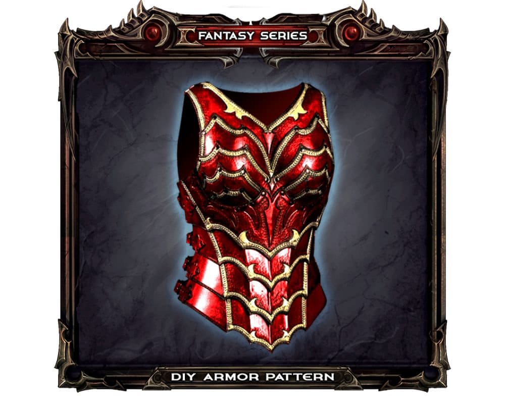 Fantasy Female Breastplate Pattern Pdf and Tutorial Leather Etsy