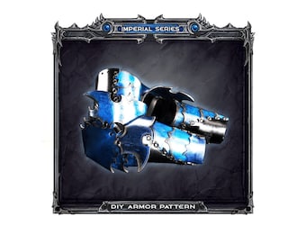 Imperial Knight Arms Armor Pattern with Video Tutorial — PDF + SVG