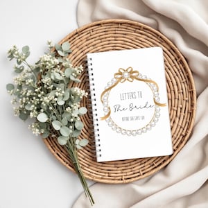Letters To The Bride Notebook, Hen Do , Letters To The Bride , Bridal Gift , Wedding Gift , Guestbook , Bride Notebook , Bride Book