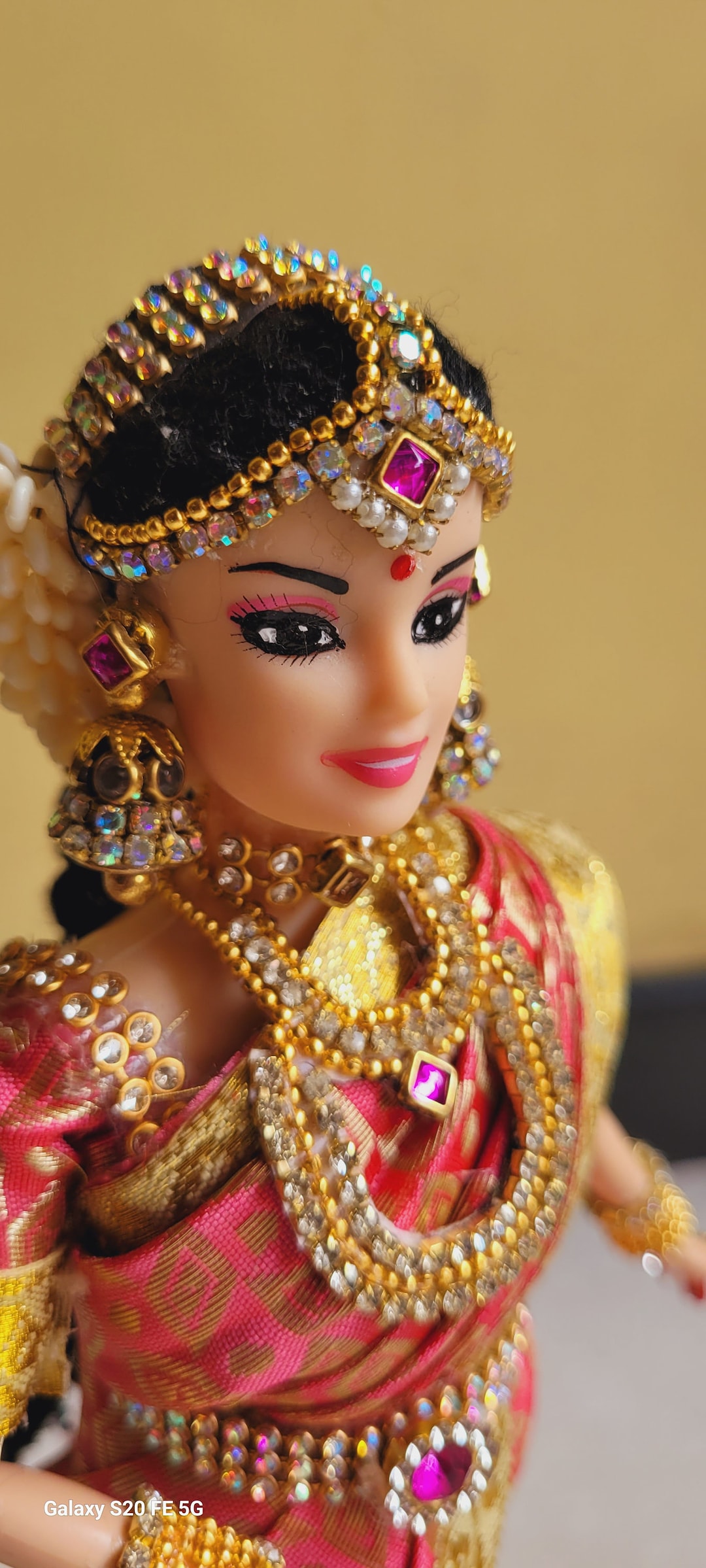 Traditional Saree Barbie Doll: Handmade Indian Decor Doll