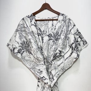 Hermoso caftán de algodón / Caftán con estampado de leopardo de la jungla / Cómodo vestido de verano para dormir / Vestido largo para dormir / Caftán indio para playa