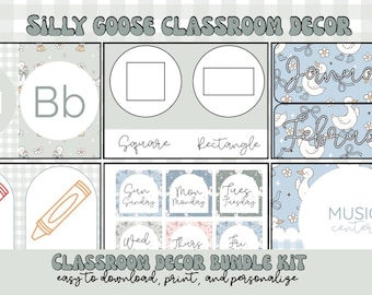 Kit de decoración para el aula de Silly Goose