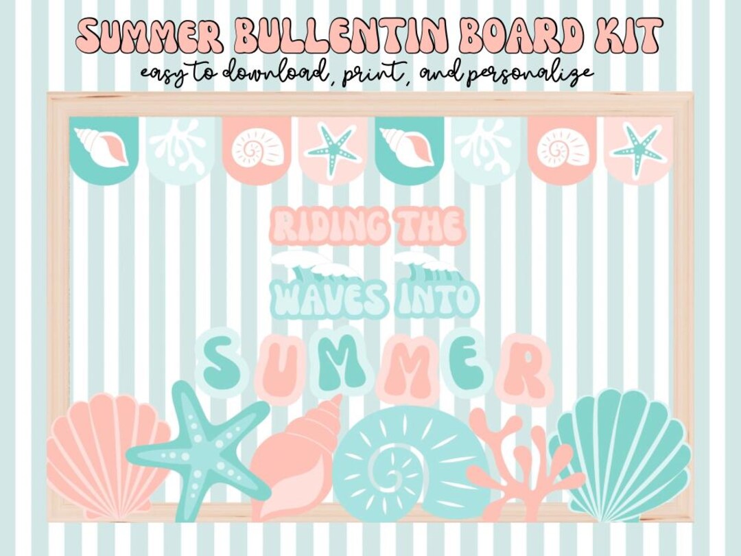 Summer Classroom Bulletin Board Kit, Classroom Decor - Etsy