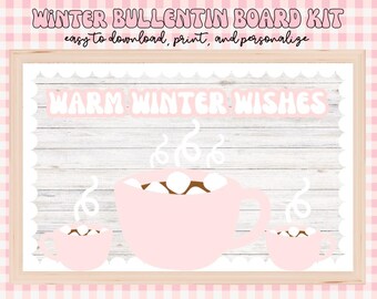 Winter Classroom Bulletin Board Kit, Classroom Decor