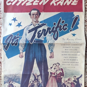 88x58 Original American movie POSTER Citizen Kane 1971