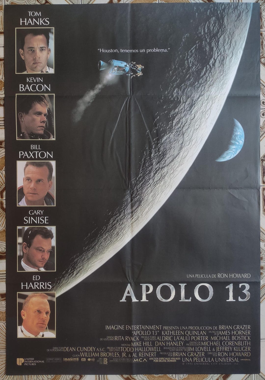 Original Spanish Movie POSTER Apollo 13 NASA Space Tom Hanks Paxton Ron ...