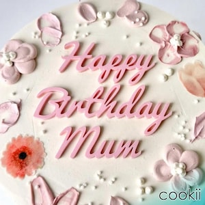 Custom Flat Lay Birthday Cake Topper
