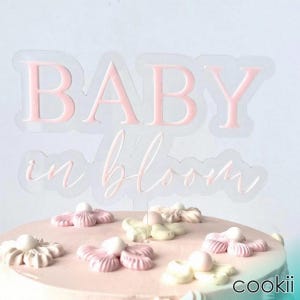 Baby In Bloom Cake Topper