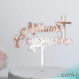 Custom Confirmation Cake Topper