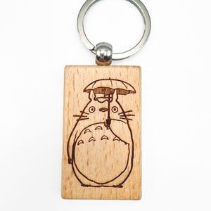 Portachiavi incisione laser Totoro - cartone | Laser-engraved key ring - Totoro - cartoon