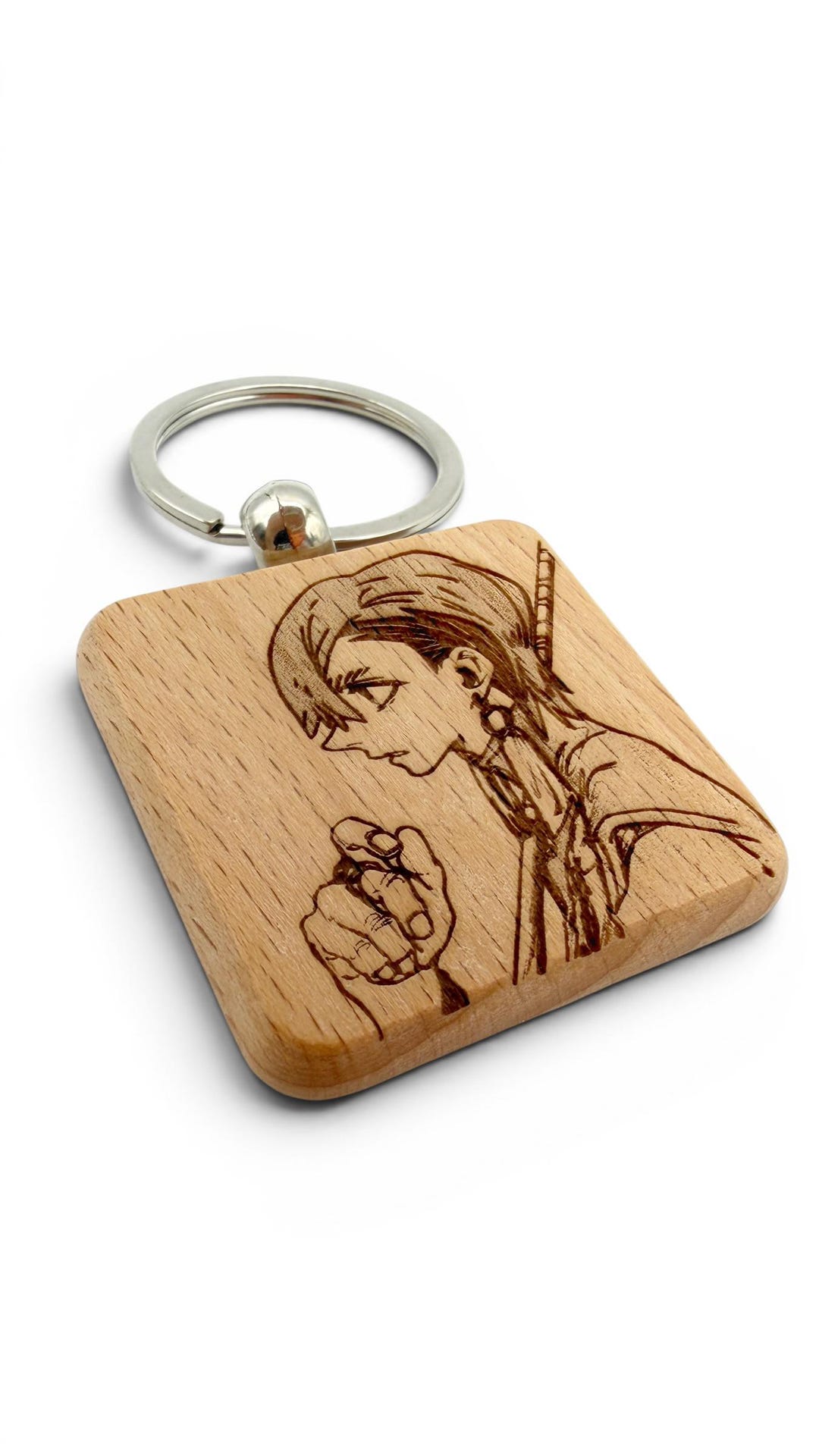 Zanka Keychain Laser-engraved Zanka Nijiku Gachiakuta Wooden Keychain | Personalized ...