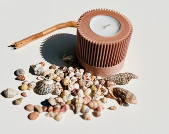 Customizable Tealight Candle Holder STL for 3d printing | Scandi | Minimalist Design | Modern Home Decor