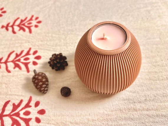 Minimalist Tealight Candle Holder STL | 3D Printing File