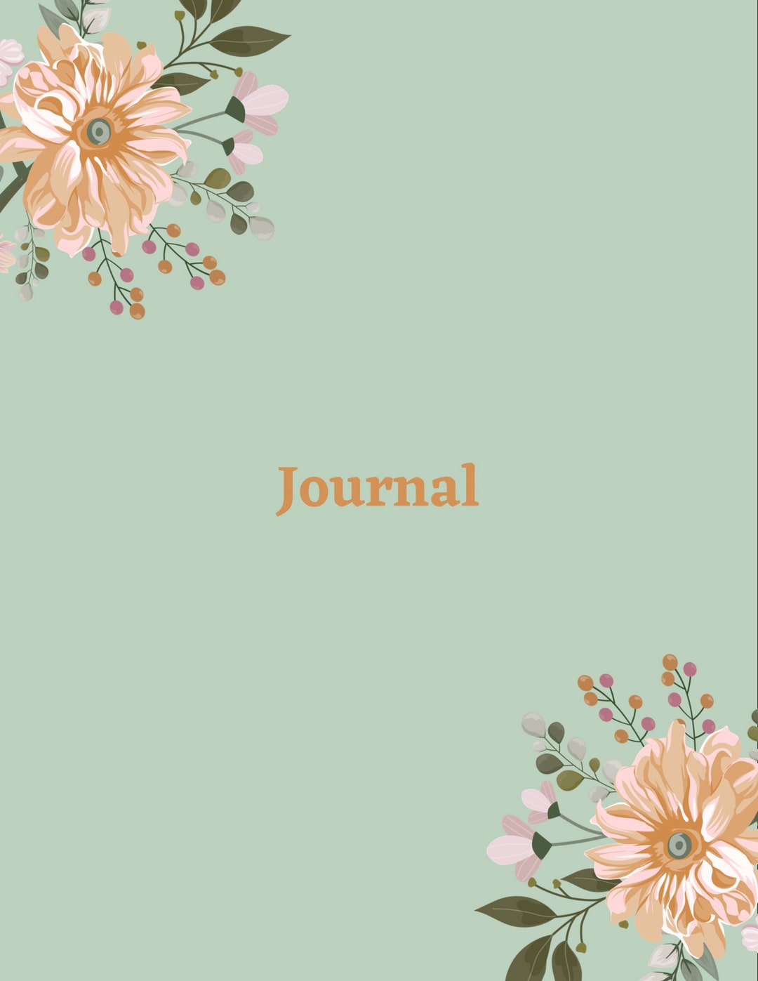 PRINTABLE Journal Cover - Etsy