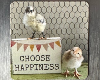 2"x2" Small Magnet - Choose Happiness - free shipping