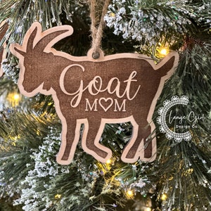 Ziege Viehbestand Ornament - Hang Tag Liebe Geschenk Billy Kind Mama Papa vom Liebhaber