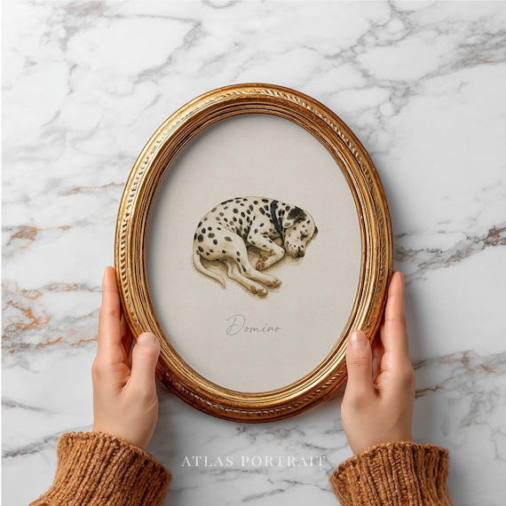 Custom Watercolor Dog Portrait, Hand Drawn Dog Lovers Gift, Personalized Dog Painting from Photo, Pet Loss Illustration, Dog Memorial Gift