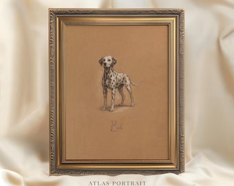 Retrato personalizado con boceto de perro antiguo, dibujo de perro dibujado a mano, regalo personalizado para amantes de las mascotas, regalo conmemorativo por la pérdida de una mascota, pintura de perro a partir de una foto.