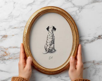 Custom Watercolor Dog Portrait From Photo | Hand Painted Pet Memorial Gift