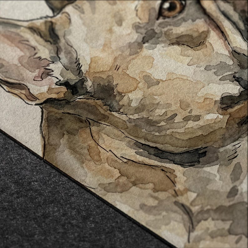Custom Dog Watercolor Portrait From Photo: Pet Memorial Gift - Etsy
