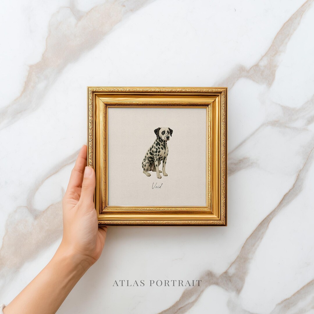 Custom Watercolor Dog Portrait From Photo | Hand Painted Pet Memorial ...