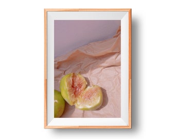 Figs Print Art, Shadow Wall Decor, Paper Artwork Poster, White Wall Art, Fig Fruit Poster, Shadow Art Print, Paper Craft Art, Artistic Print