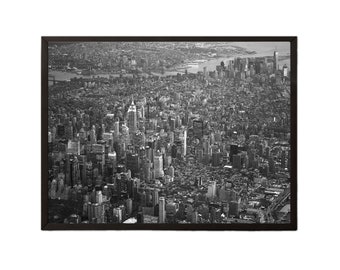 Manhattan Print, New York Photography, Manhattan Poster, Aerial View Print, Architecture Art, Travel Photography, Cityscape Print, Skyline