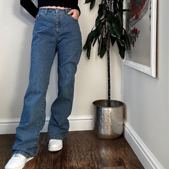 Vintage Mu0026S per Una Sports Division Stretch Bootcut Jeans - Etsy