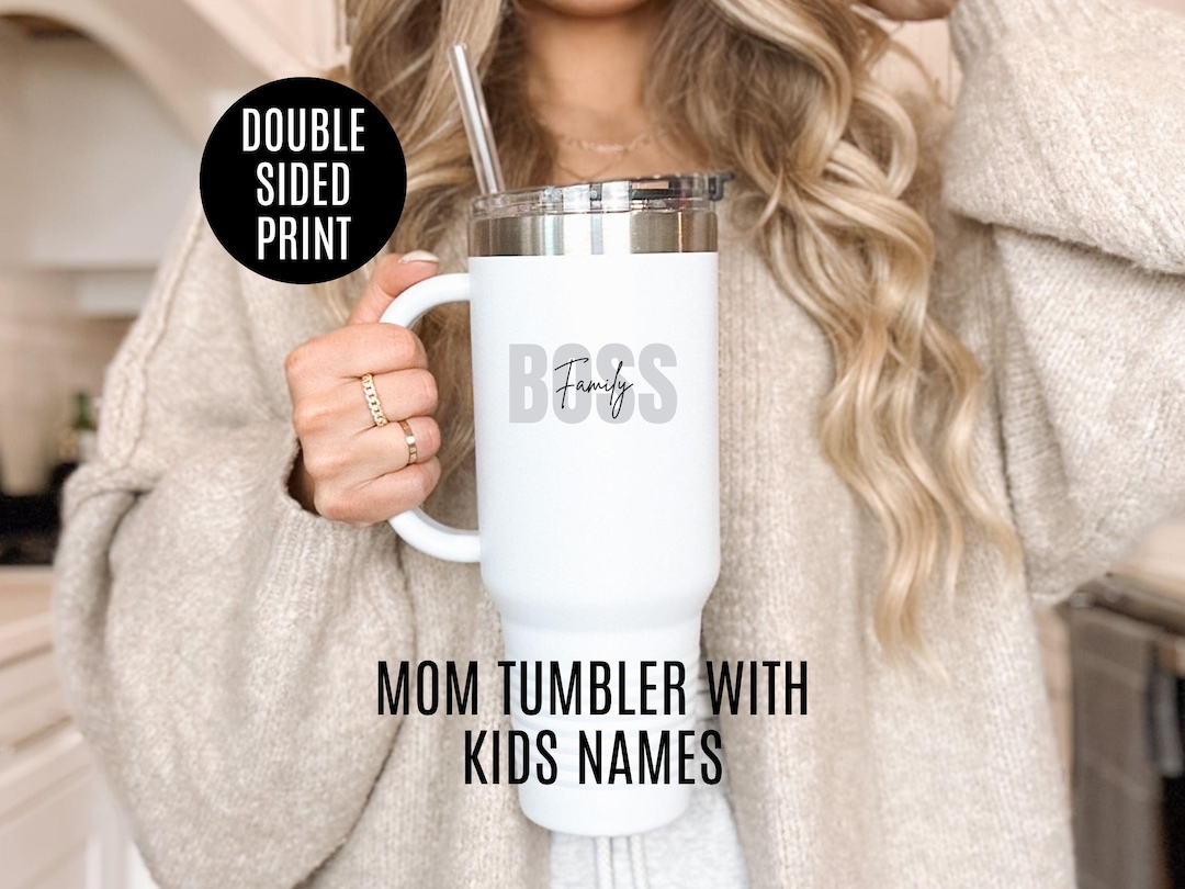 Personalized Kids Names Tumbler: 40oz Insulated Stainless Steel