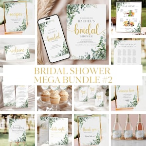Bridal Shower Bundle, Bridal Shower Mega Bundle, Bridal Shower Invitation, Bridal Shower Games, Bridal Shower Sign, Bridal Shower Card