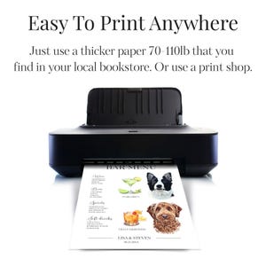 Custom Pet Signature Drink Sign Dog Portrait Bar Menu Wedding Bar Menu Sign with Dog Cocktail Drink Sign Wedding Drink Sign with 1-4 Pets image 19