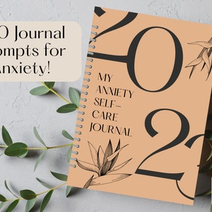 100 Journal Prompts for Anxiety, Panic Attacks, Insomnia, Ruminating Thoughts / Mental Health Journal Writing Prompts Therapy