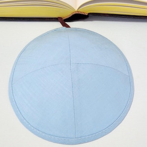 Personalized Linen Kippot: Wedding & Bar/Bat Mitzvah, Printed with Clips