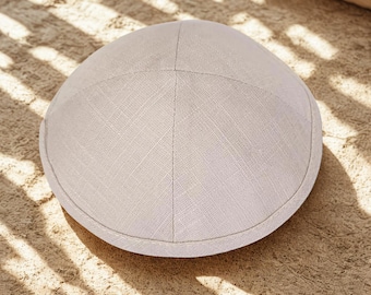 Kippot de linho estampado personalizado: Casamento e Bar/Bat Mitzvah