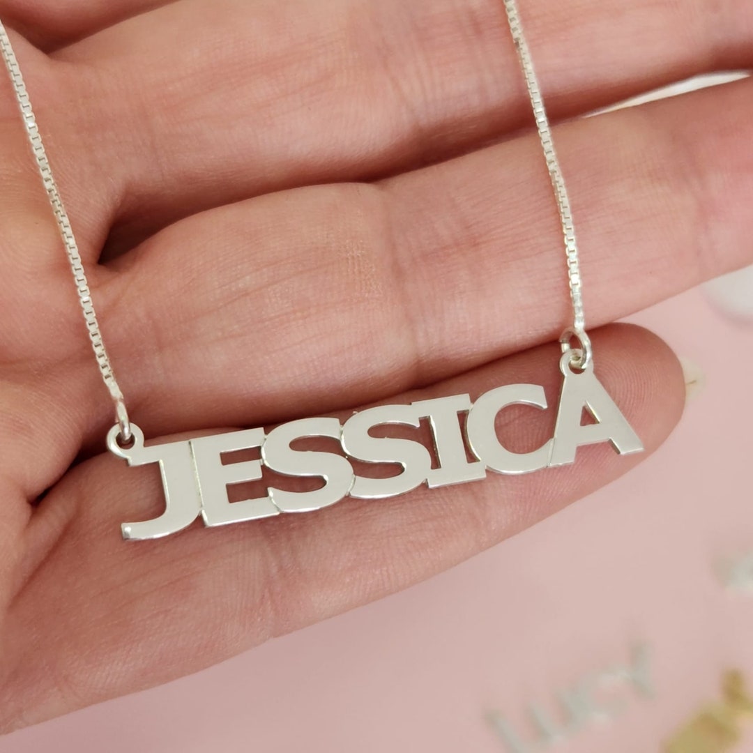 capital-letters-name-necklace-sterling-silver-name-necklace-etsy-uk