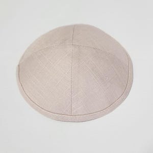 Personalized Printed Linen Kippot: Wedding & Bar/Bat Mitzvah