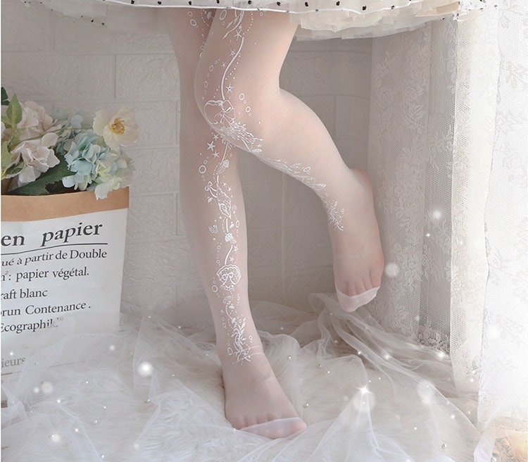 Buy White Lace Tights Online In India -  India