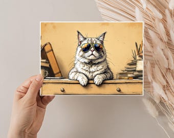 Cat Birthday Card | Funny Cat Greetings