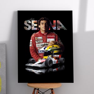 Ayrton Senna | McLaren Formel 1 Posterdruck | Kultiger Ayrton Senna | **Digitaler Download** | **Sofort Download**