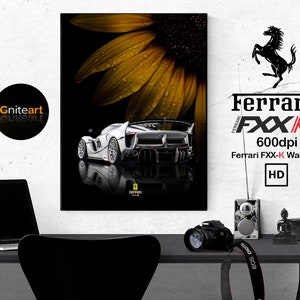 Ferrari FXX-K Wall Art Poster - Printable Art - Modern Wall Poster