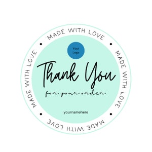 Custom Thank You Stickers for Your Business- Add a Personal Touch to Your Orders - packaging, small business, marketing, stickers